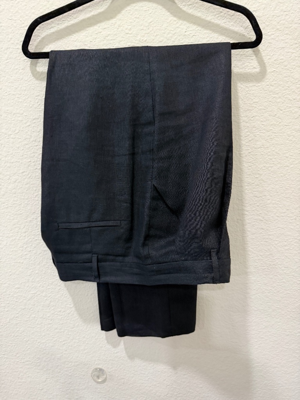 Ladies Mara Hoffman Black Hemp Slacks size 14 - Like New